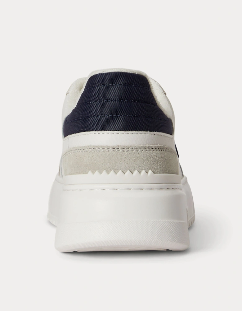 Polo Ralph Lauren RLITE SPORT Mens Casual Trainers Off White/Navy