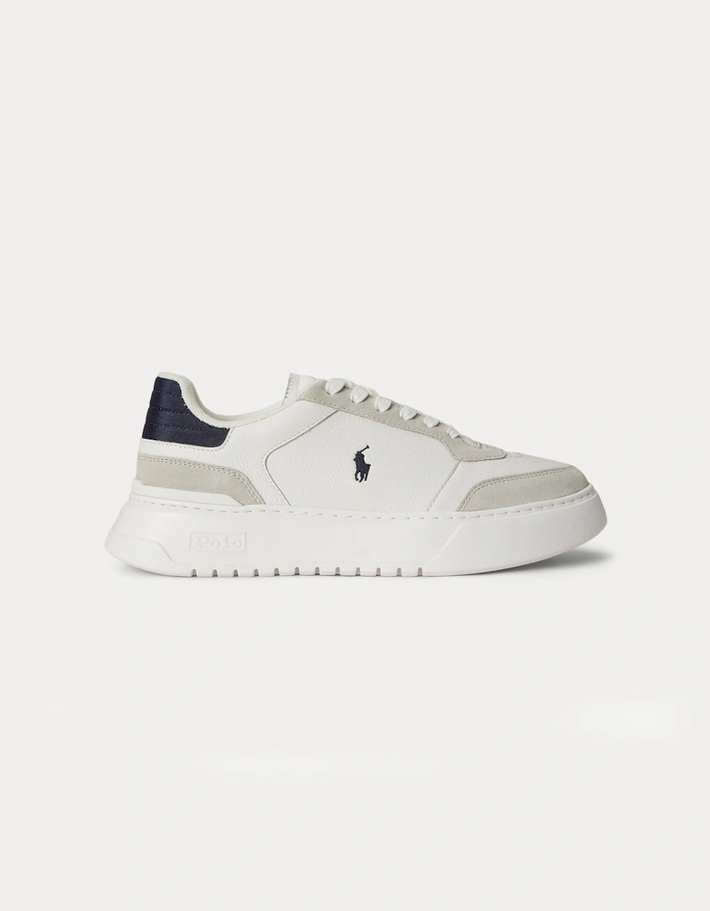 Polo Ralph Lauren RLITE SPORT Mens Casual Trainers Off White/Navy