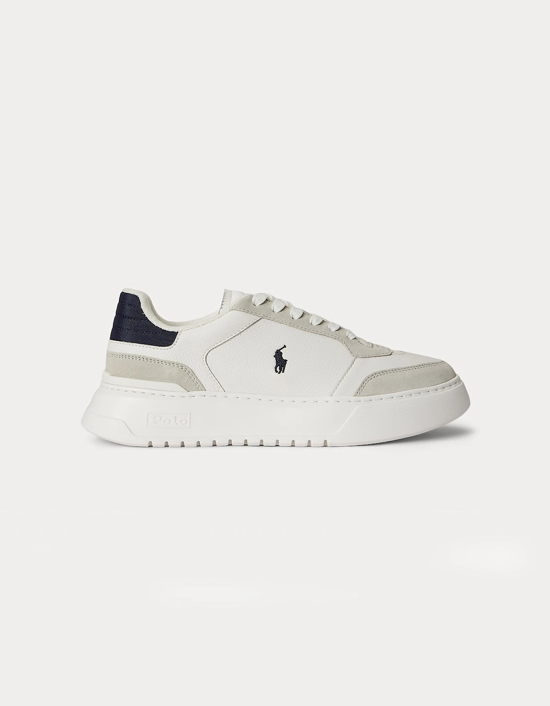 Polo Ralph Lauren RLITE SPORT Mens Casual Trainers Off White/Navy