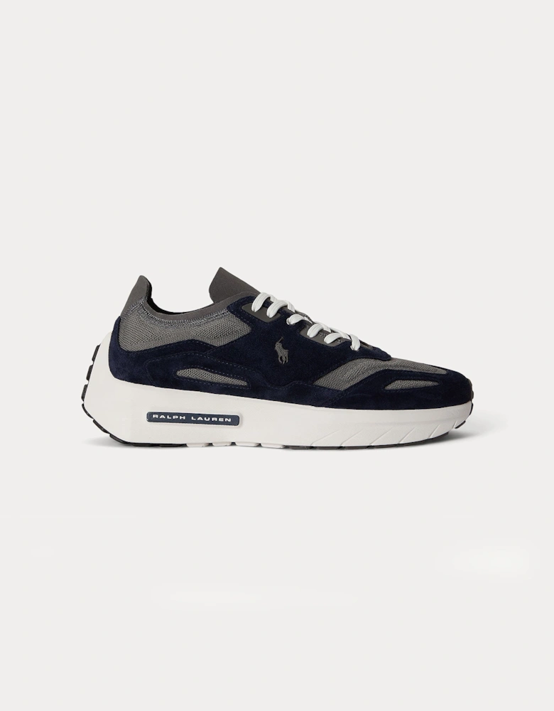 Polo Ralph Lauren BOERUM KNIT Mens Casual Trainers Hunter Navy/Dark Metal