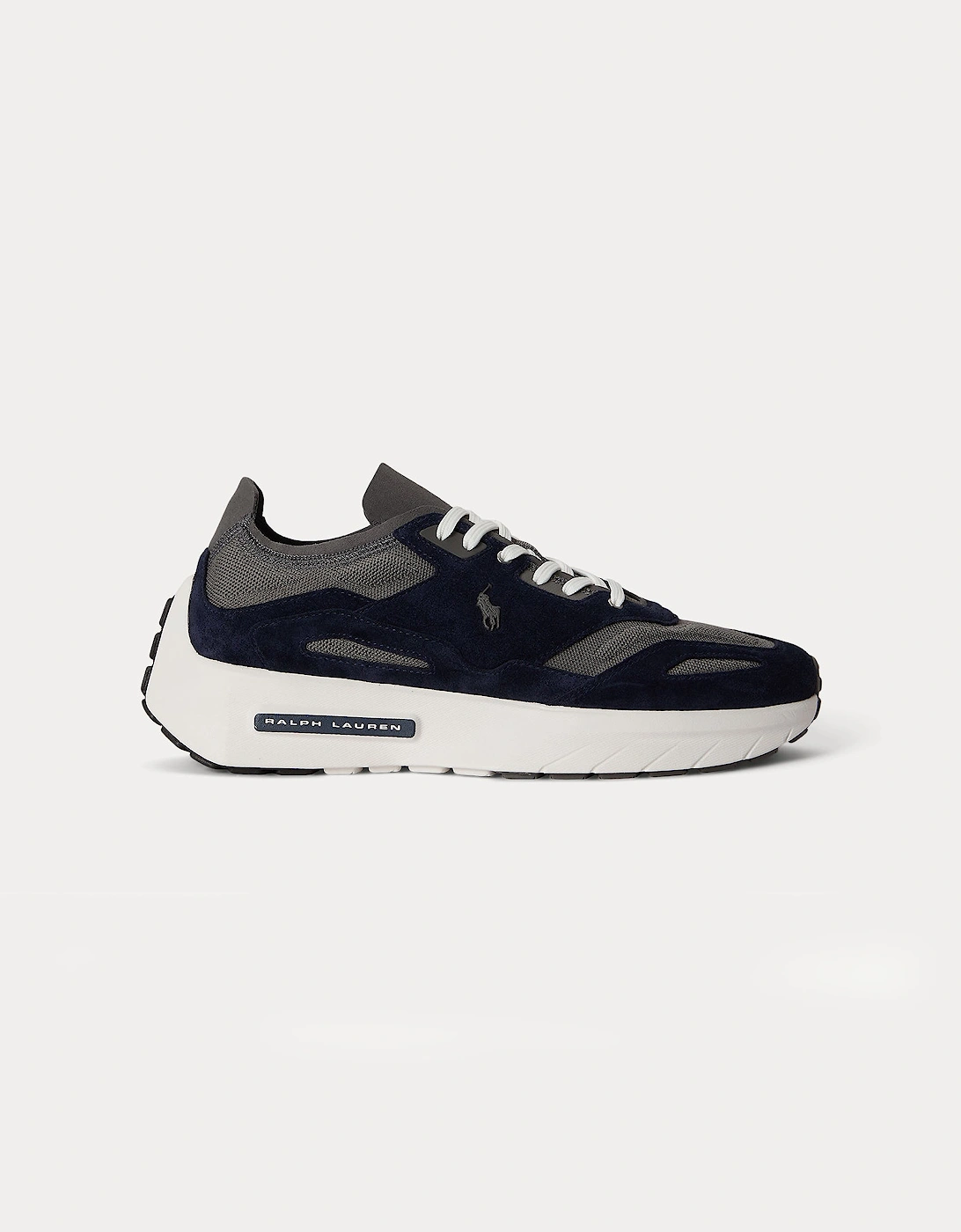 Polo Ralph Lauren BOERUM KNIT Mens Casual Trainers Hunter Navy/Dark Metal