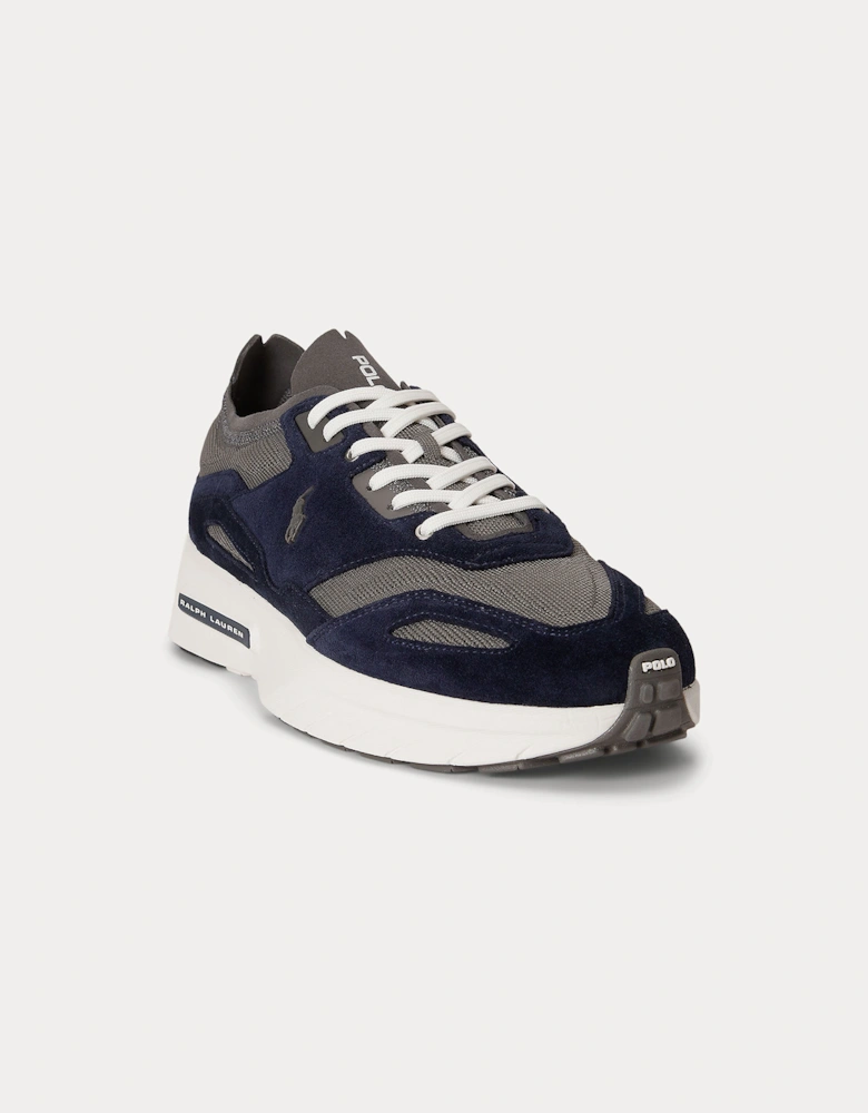 Polo Ralph Lauren BOERUM KNIT Mens Casual Trainers Hunter Navy/Dark Metal