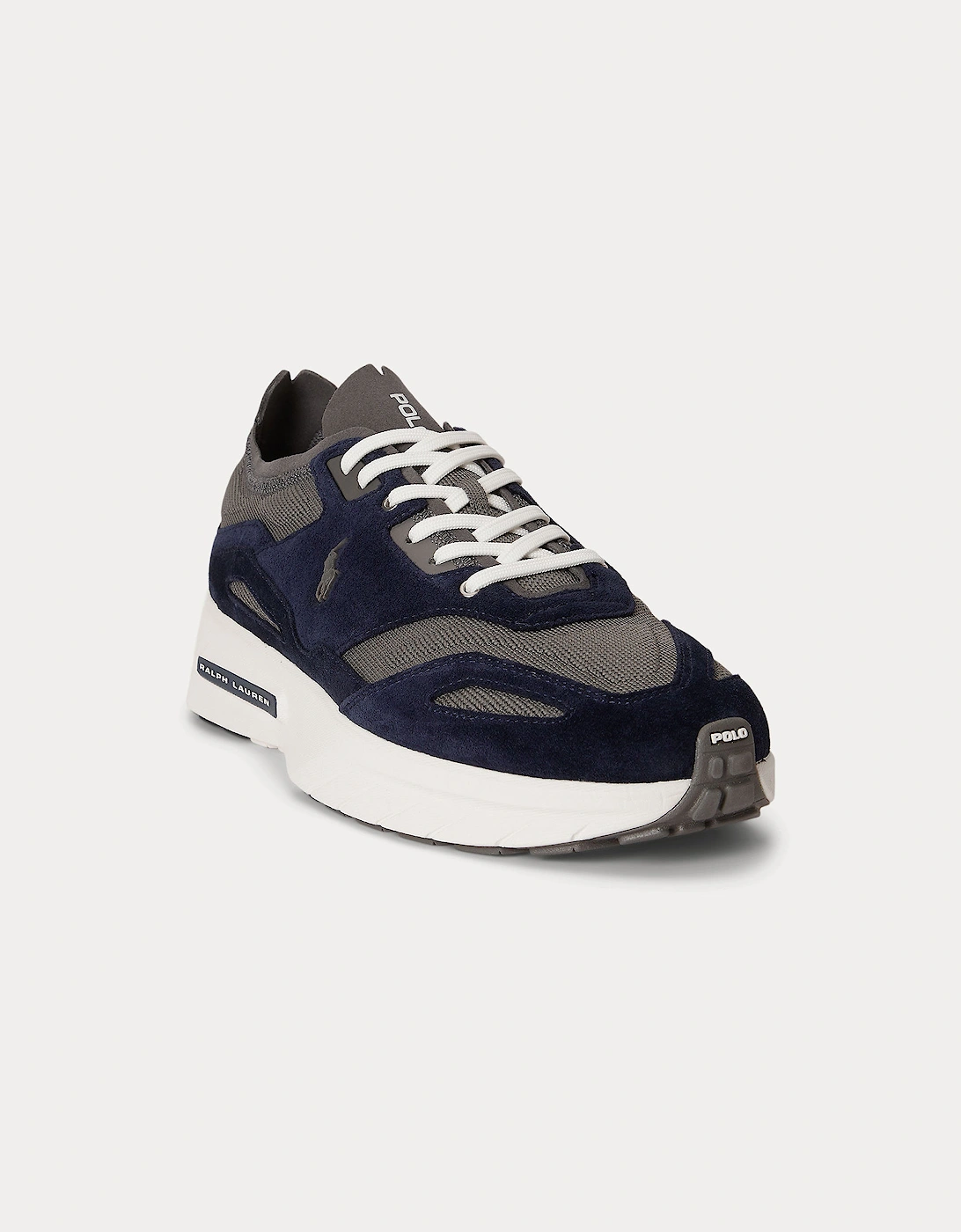 Polo Ralph Lauren BOERUM KNIT Mens Casual Trainers Hunter Navy/Dark Metal
