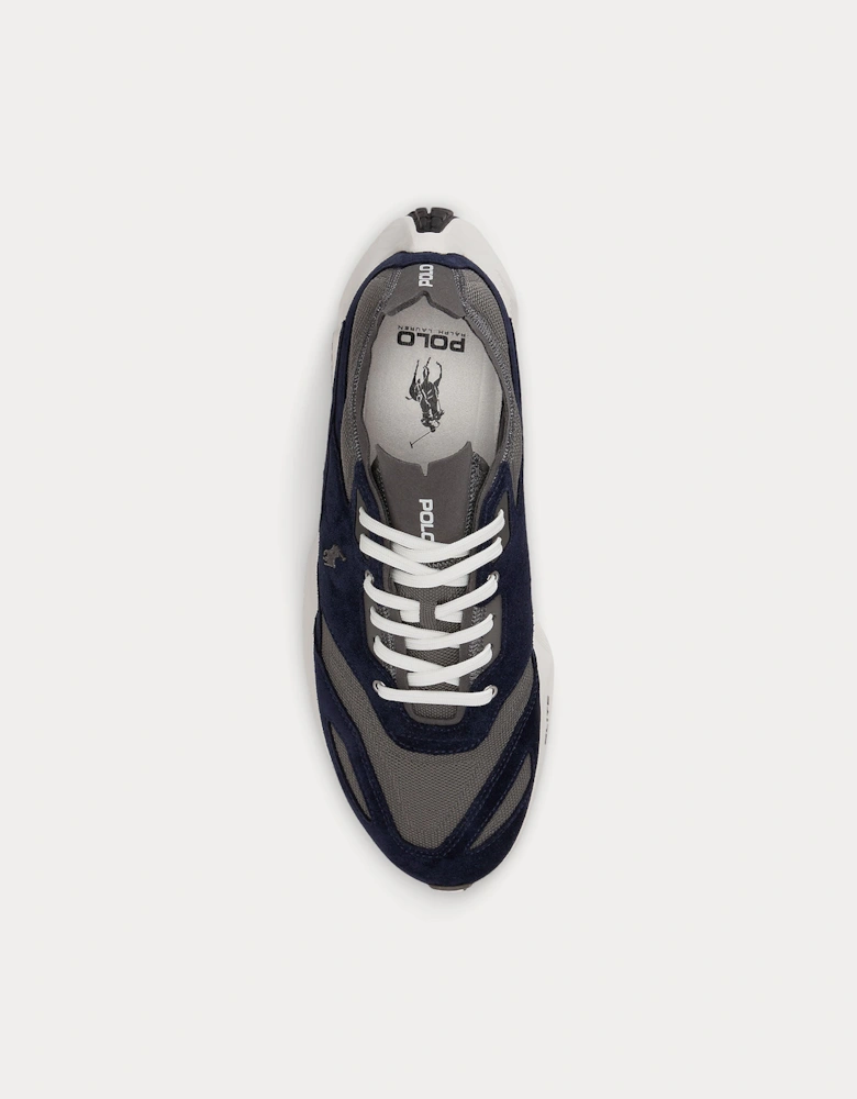 Polo Ralph Lauren BOERUM KNIT Mens Casual Trainers Hunter Navy/Dark Metal