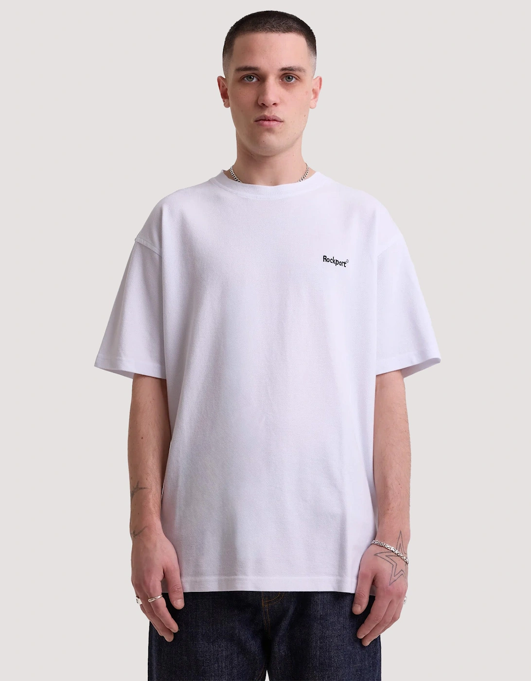 Relaxed Fit Rocester Piqué Logo T-Shirt