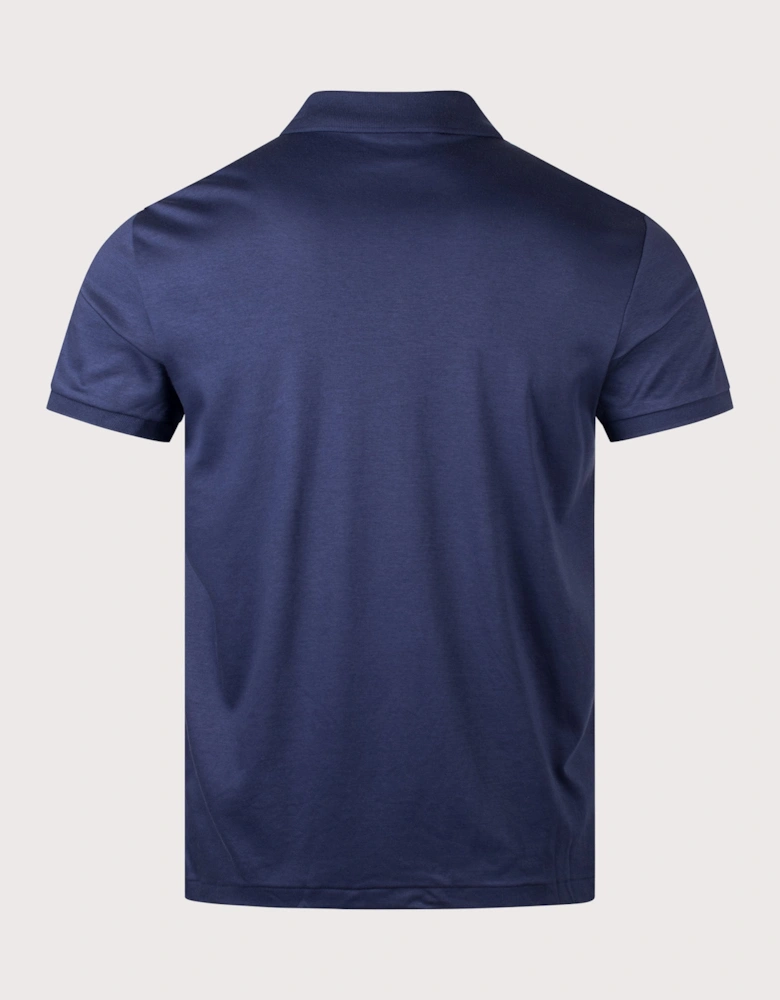 Custom Slim Fit Interlock Polo Shirt