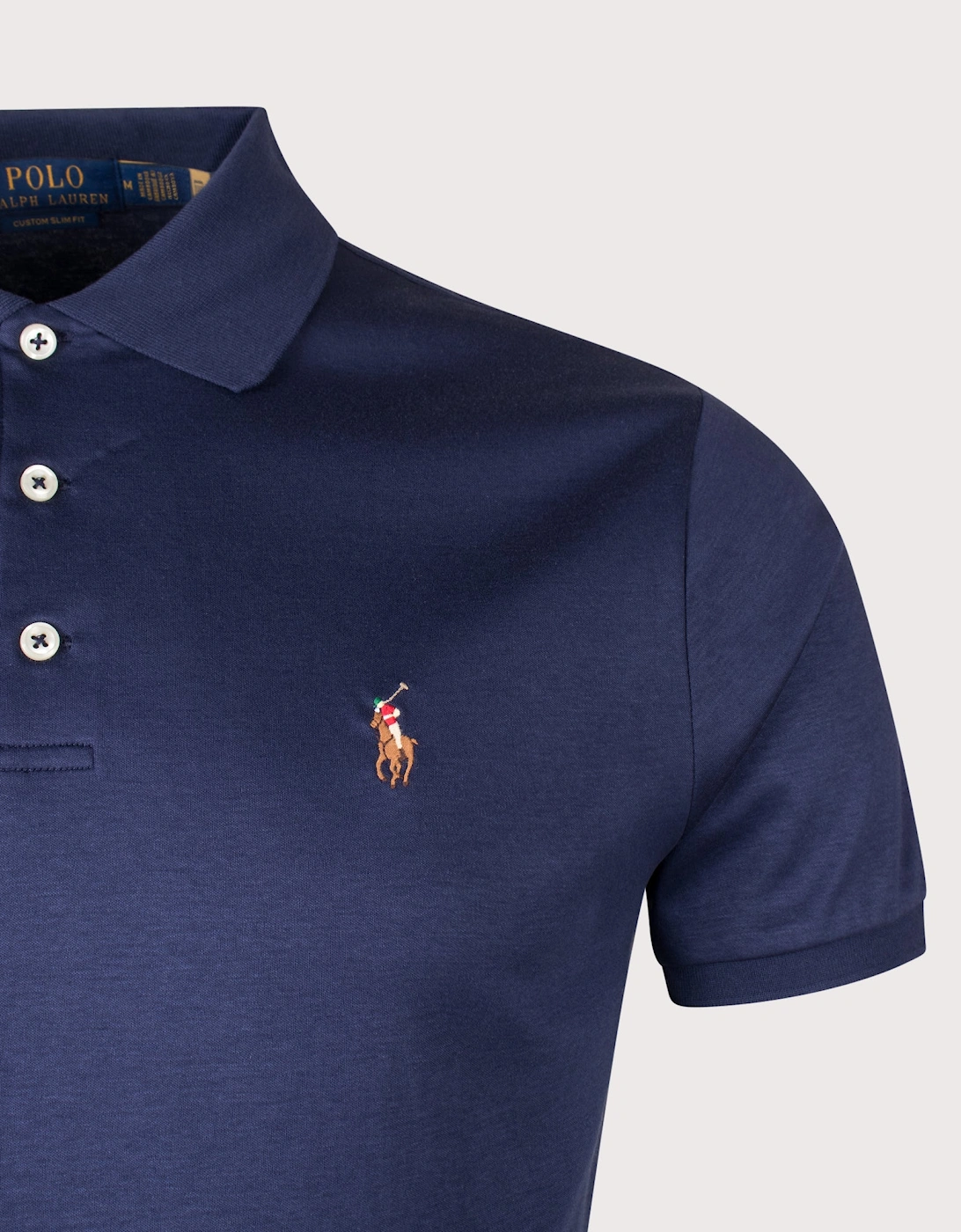 Custom Slim Fit Interlock Polo Shirt