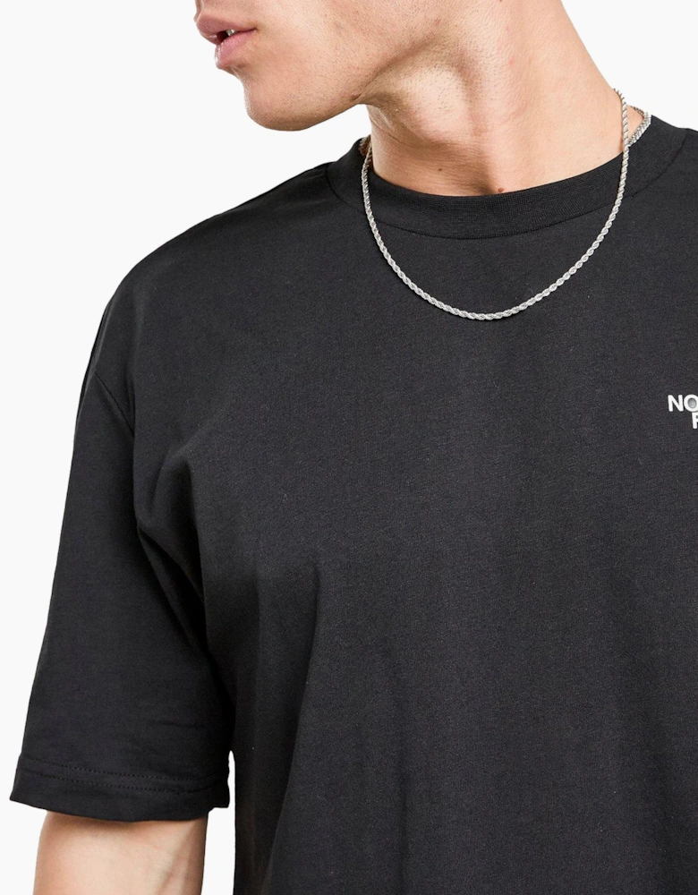 The North Face Mens T Shirts Mountain Sketch Print Short Sleeve Crew Neck Tee