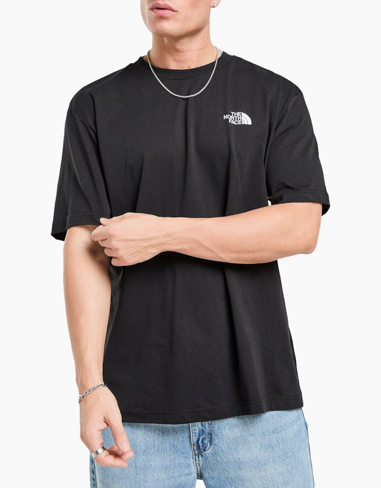The North Face Mens T Shirts Mountain Sketch Print Short Sleeve Crew Neck Tee