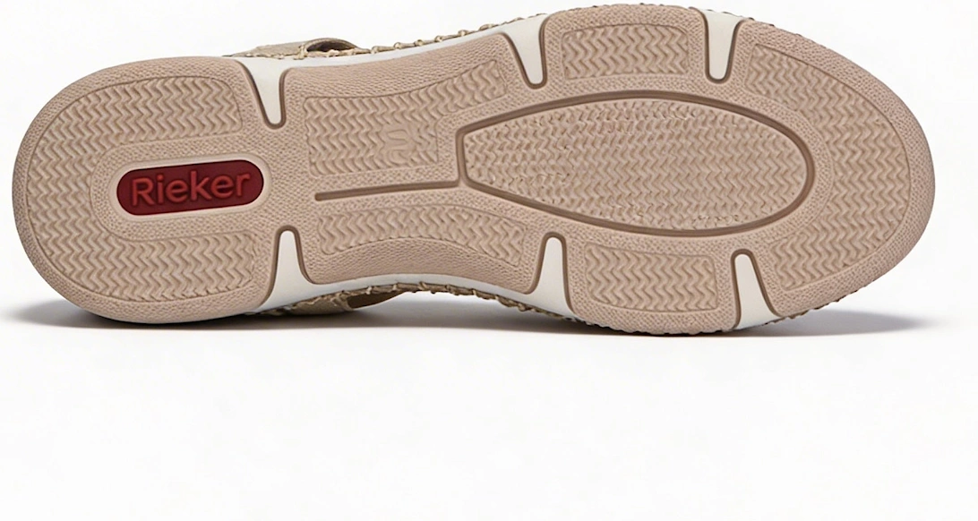 Rieker 66201 Womens Slingback Sandals Cream