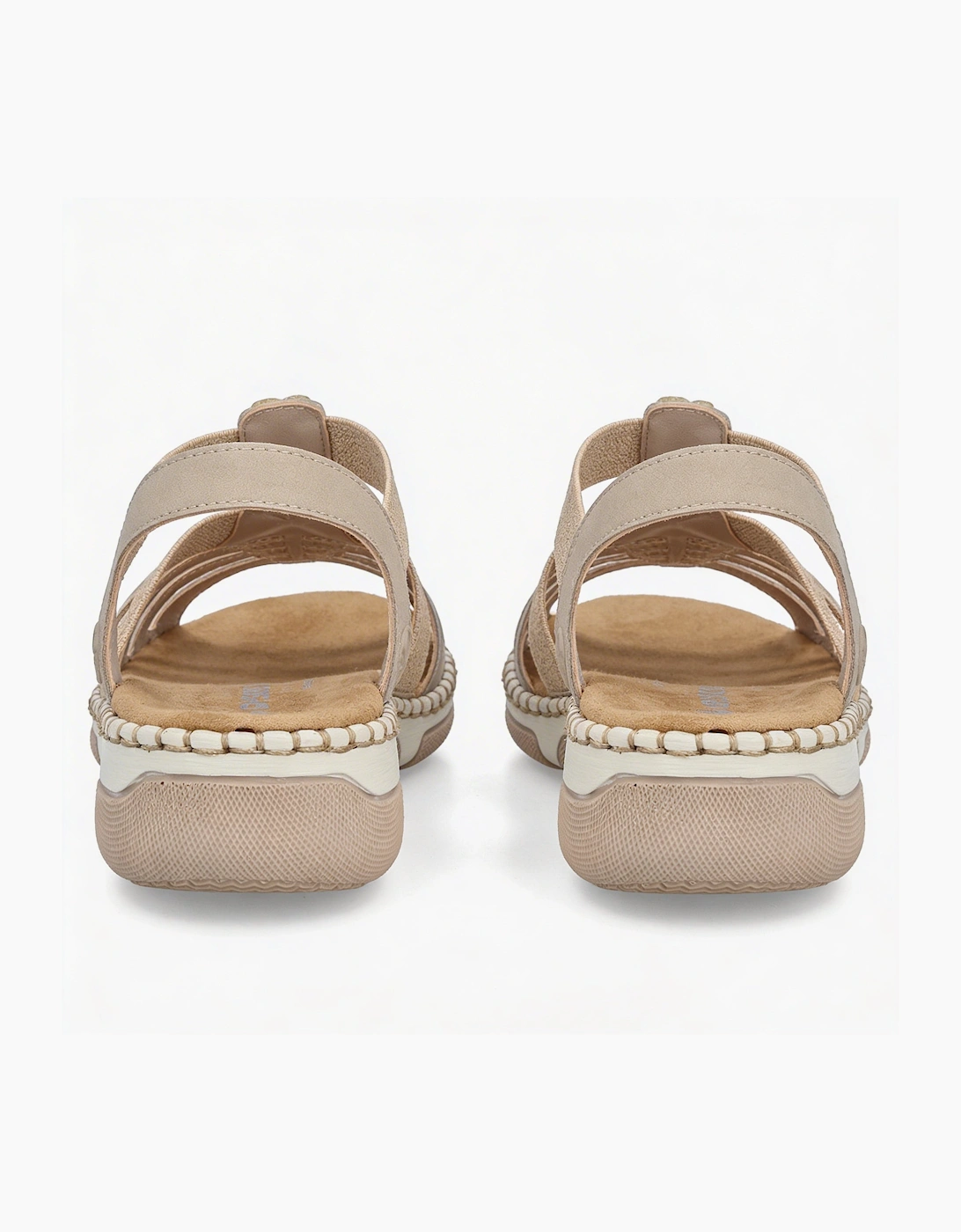 Rieker 66201 Womens Slingback Sandals Cream
