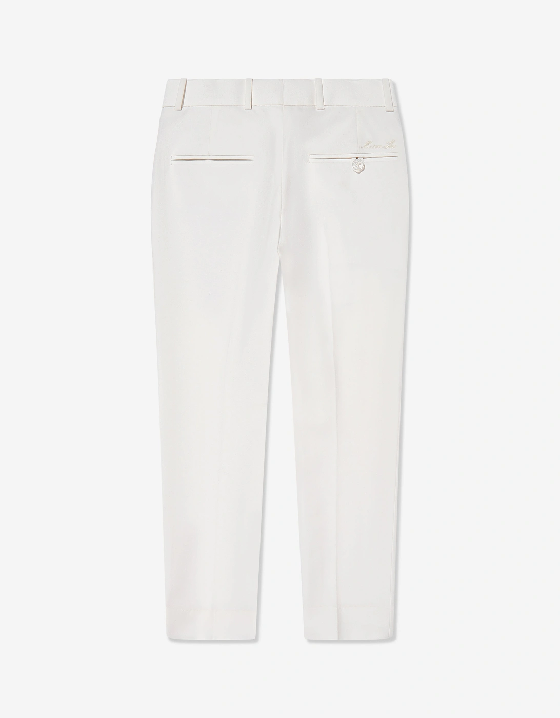 Maison Ava Boys Wool Blend Noel Trousers in Ivory