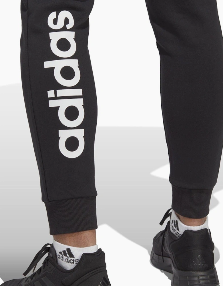 Womens Linear Slim Fit Cotton Joggers
