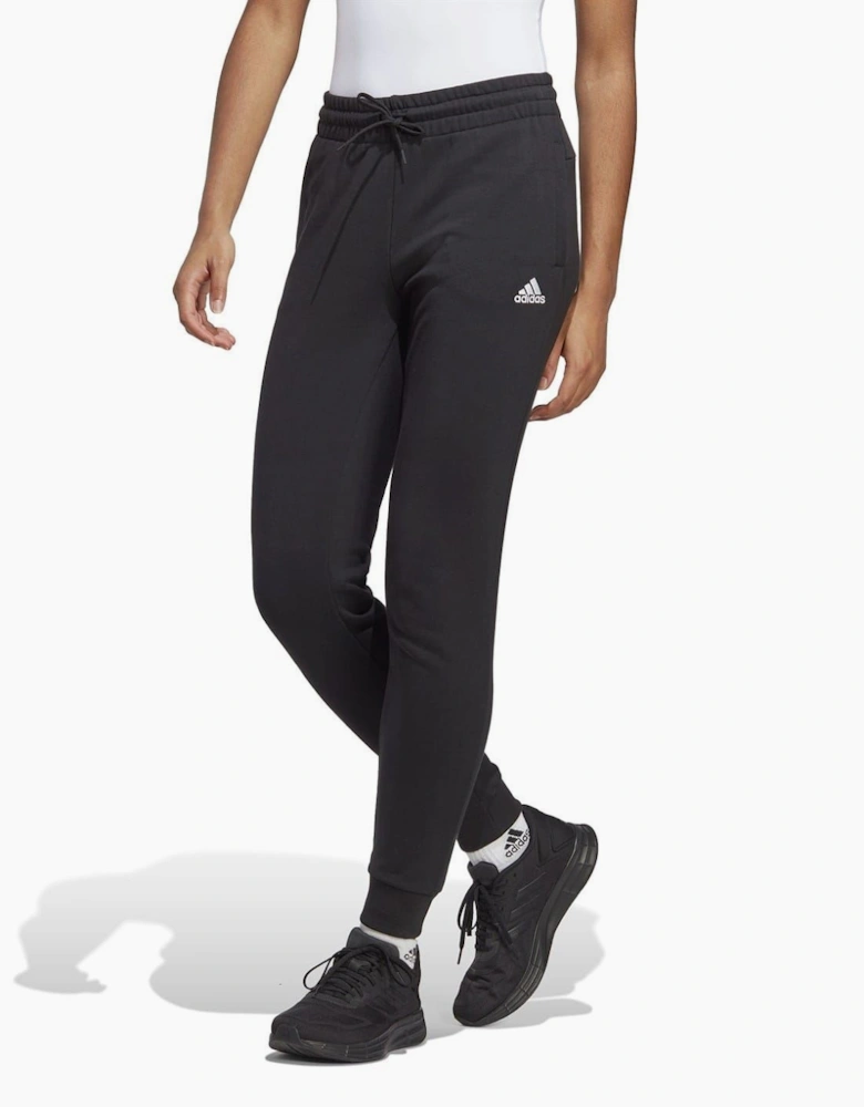 Womens Linear Slim Fit Cotton Joggers