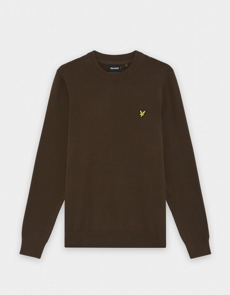 Lyle & Scott Cotton Crew Neck Mens Jumper - Y176 Ebony