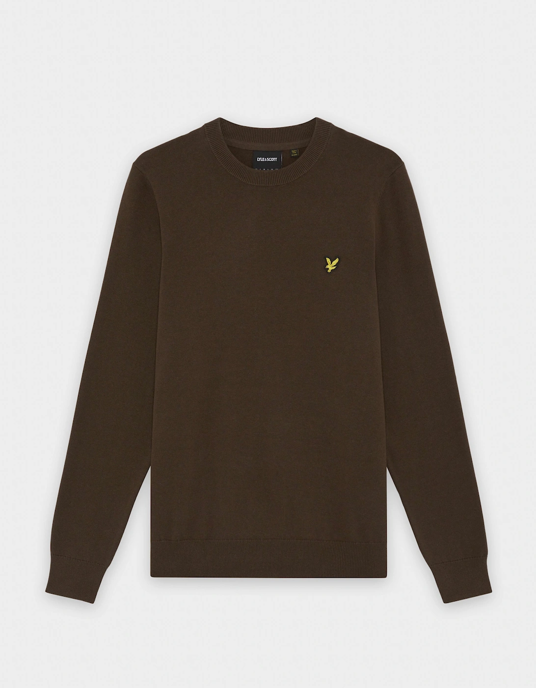 Lyle & Scott Cotton Crew Neck Mens Jumper - Y176 Ebony