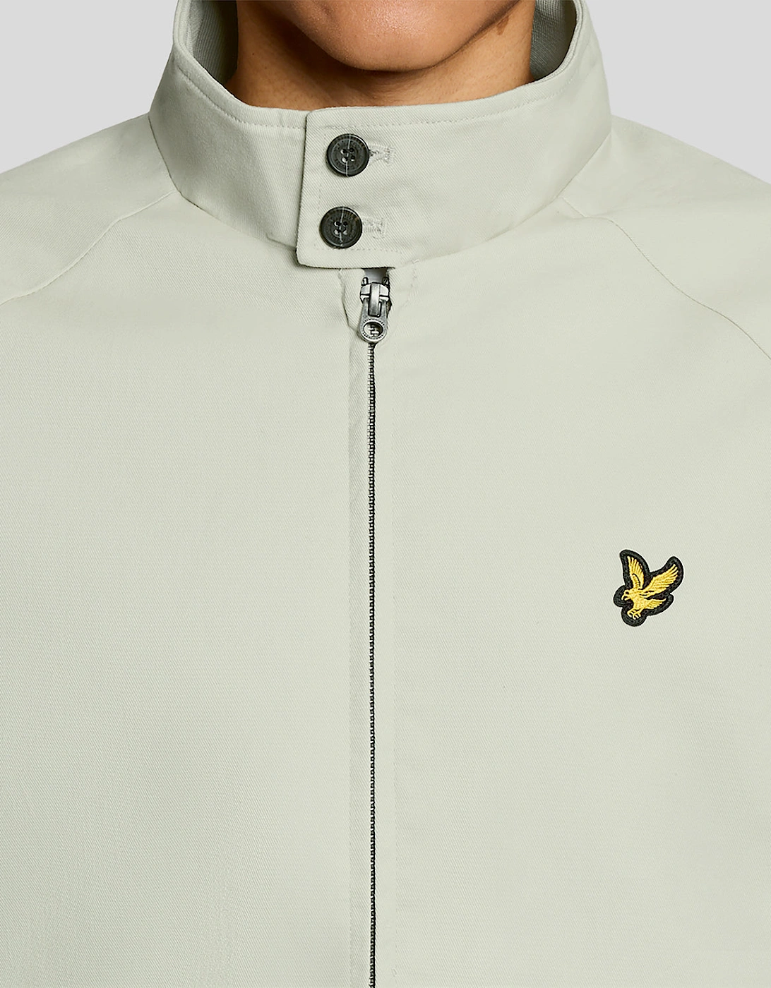 Lyle & Scott Cotton Mens Harrington Jacket - Y117 Wheat