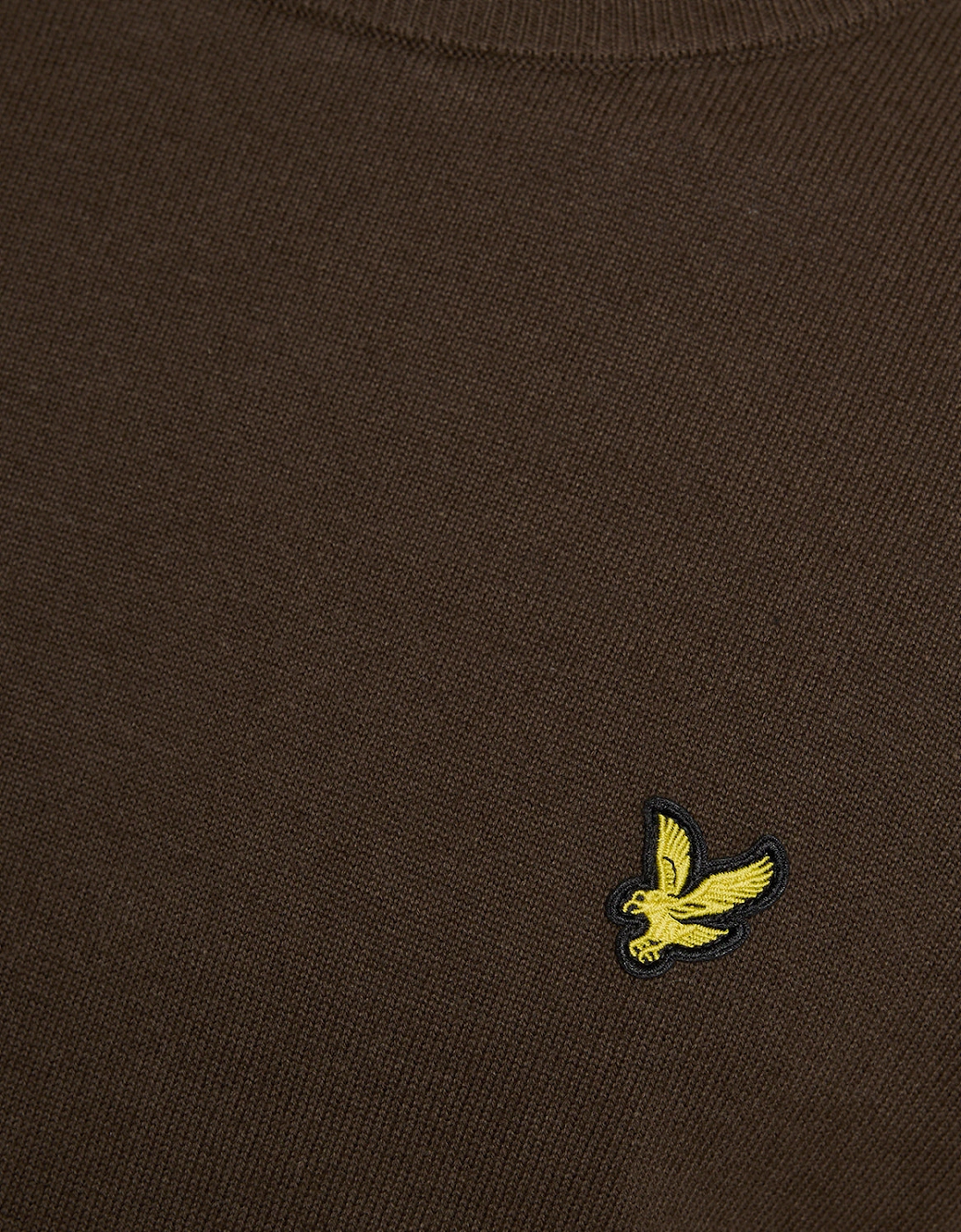 Lyle & Scott Cotton Crew Neck Mens Jumper - Y176 Ebony