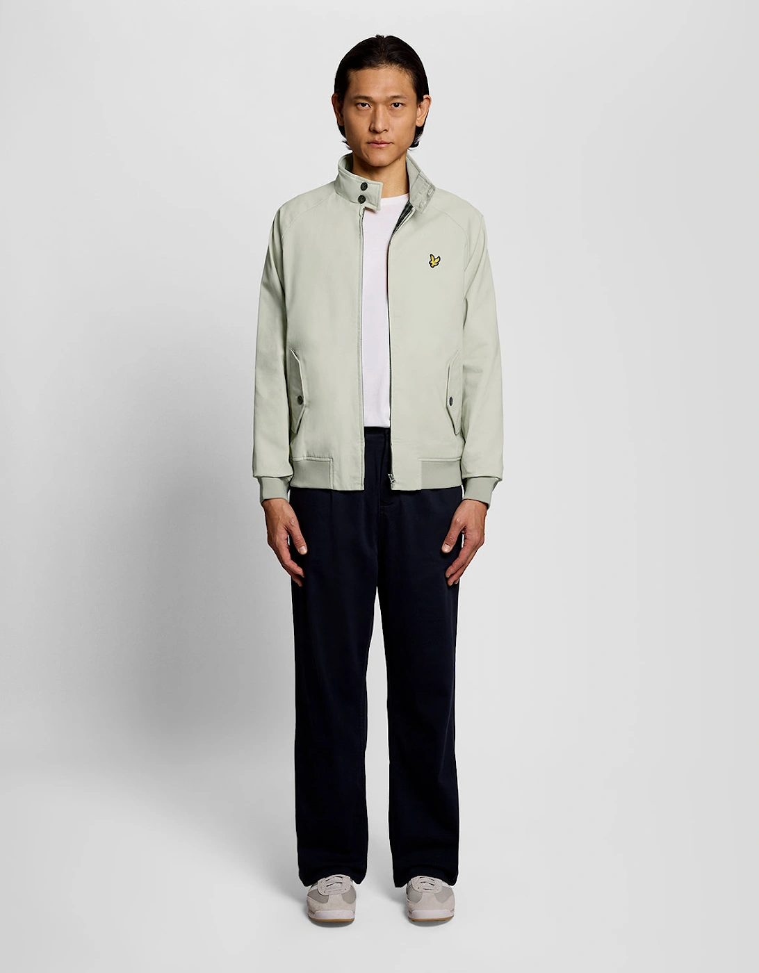 Lyle & Scott Cotton Mens Harrington Jacket - Y117 Wheat