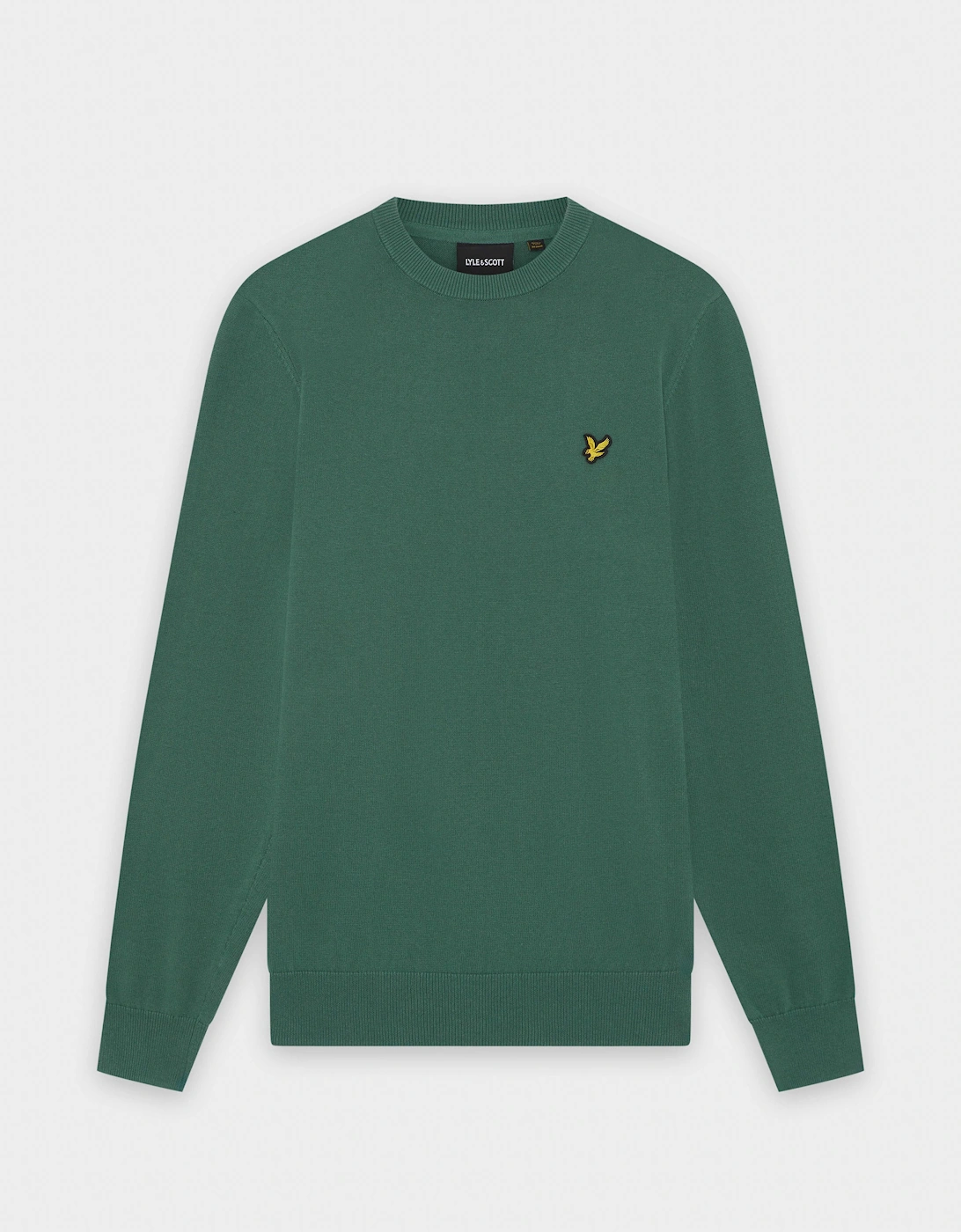 Lyle & Scott Cotton Crew Neck Mens Jumper - W130 Everglade, 2 of 1