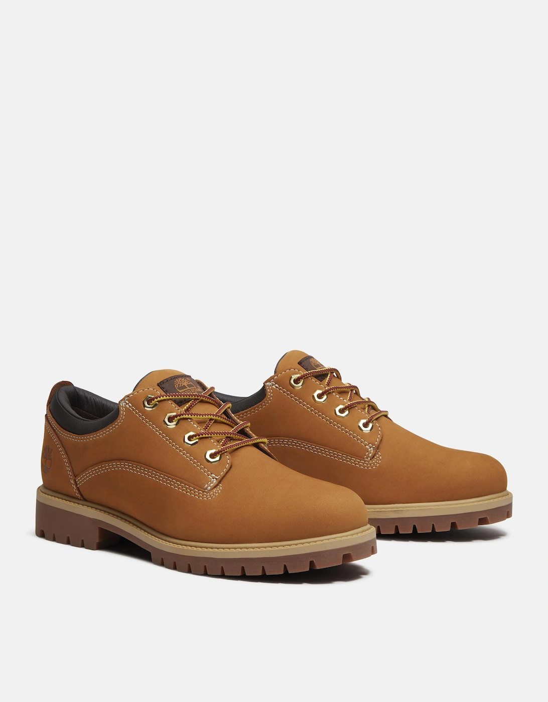 Timberland Men's Brown Heritage Nubuck Oxford Shoes - Wheat - Size 9/E
