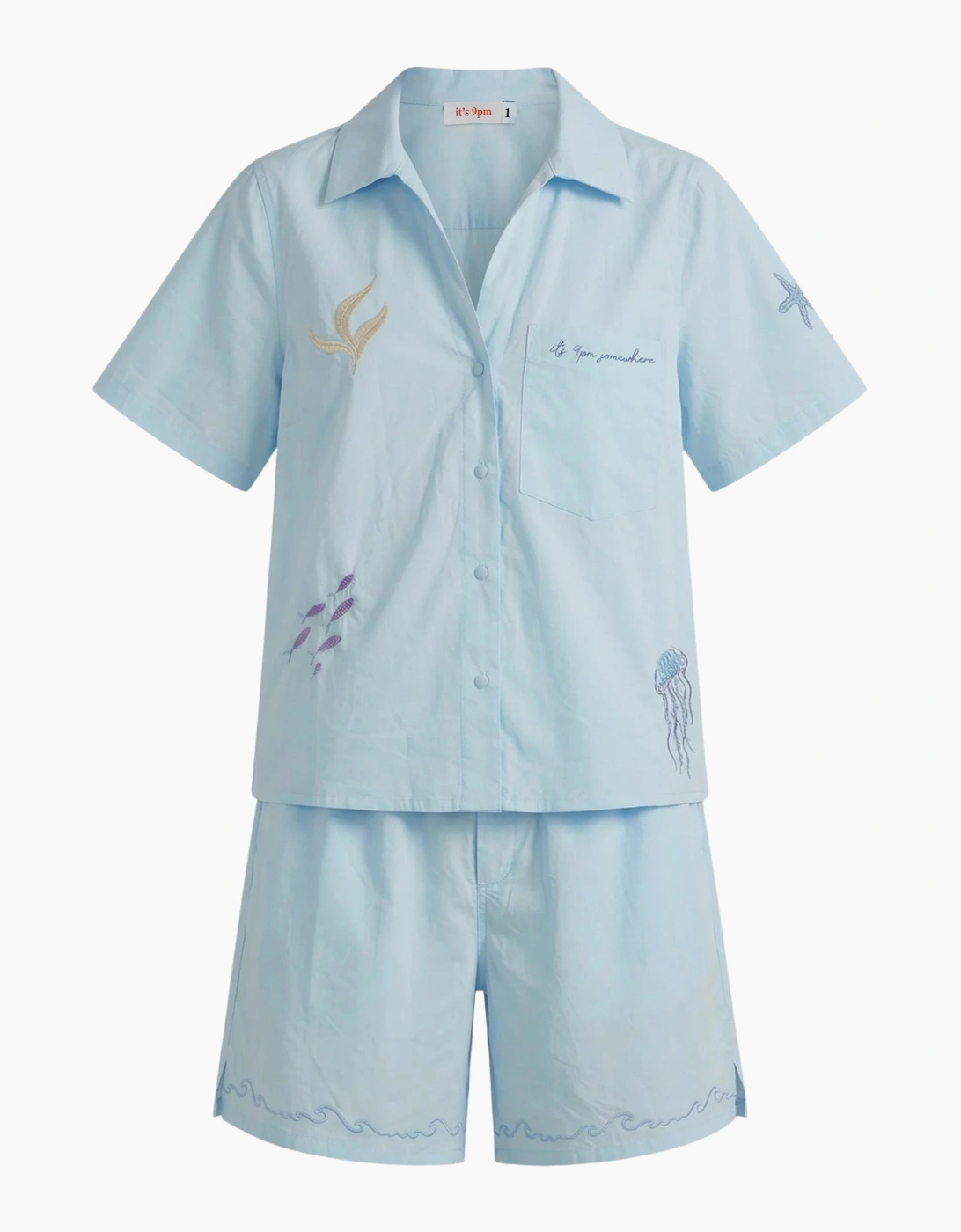 Oceanus x It's 9pm Matilda Blue Embroidery Set