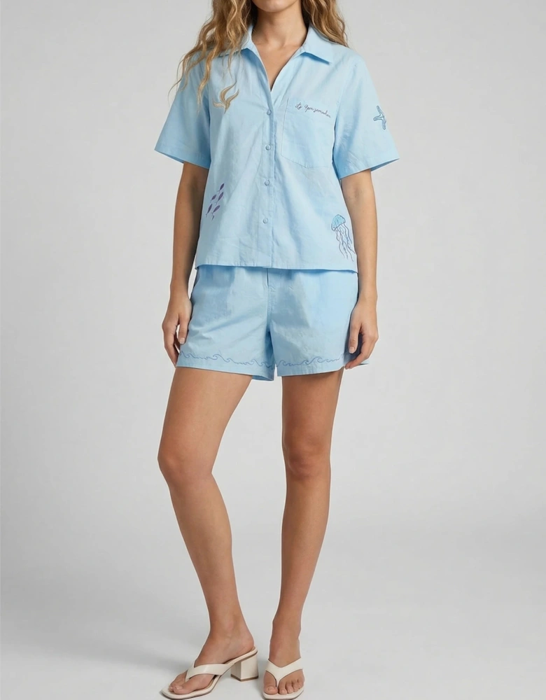 Oceanus x It's 9pm Matilda Blue Embroidery Set