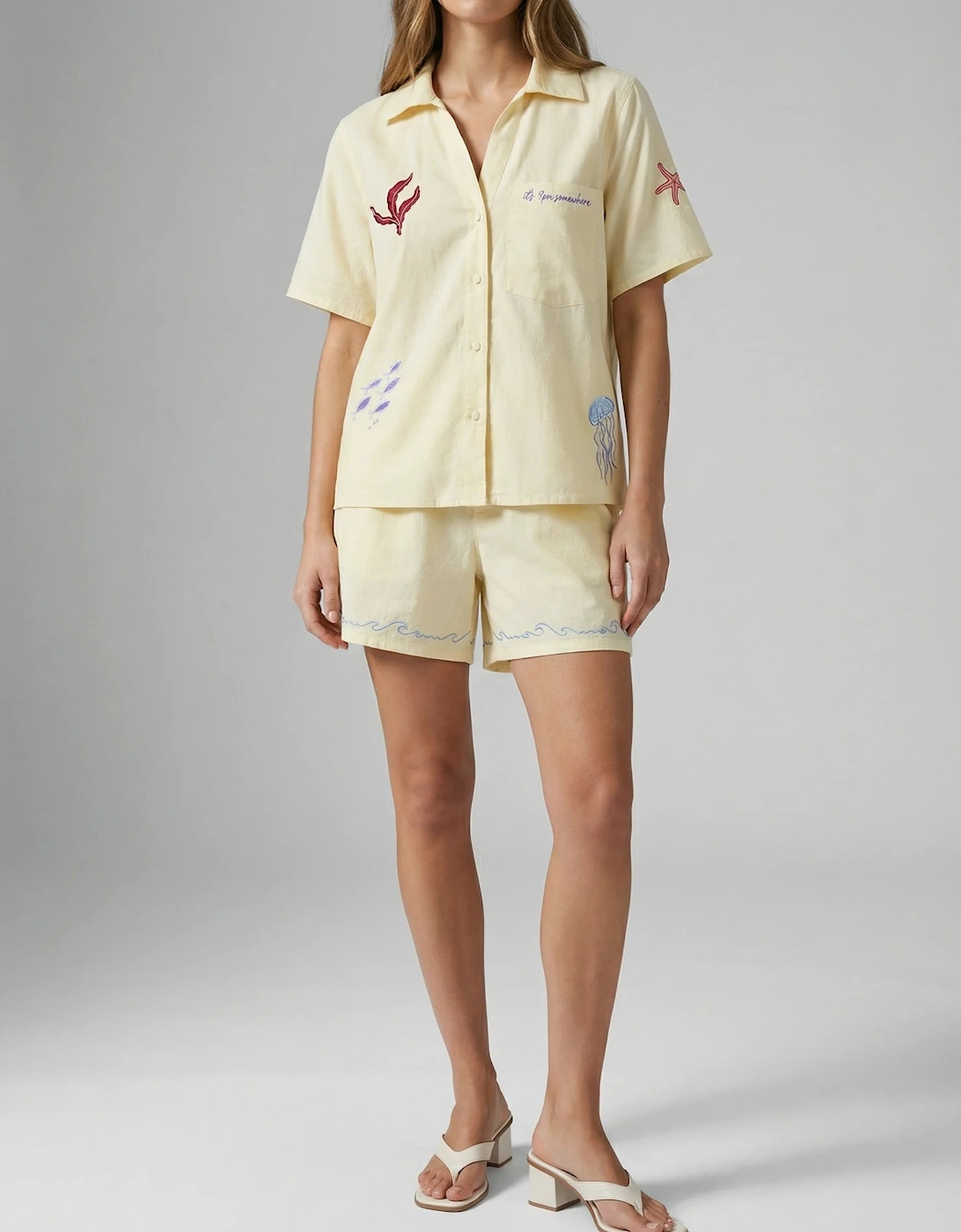Oceanus x It's 9pm Matilda Yellow Embroidery Set