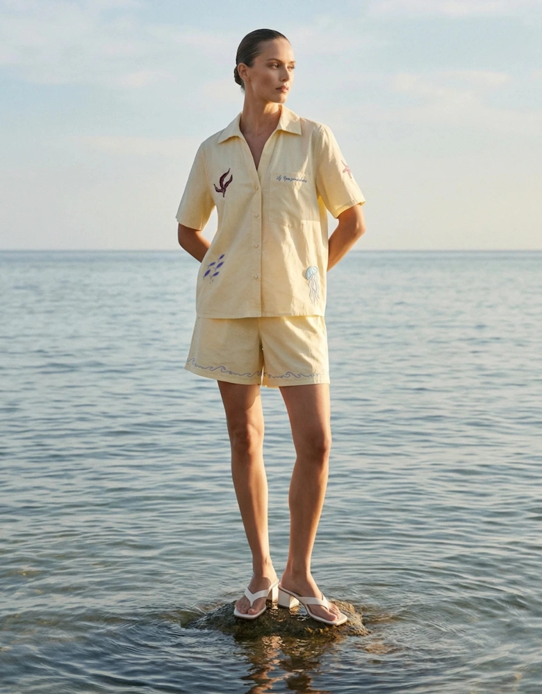 Oceanus x It's 9pm Matilda Yellow Embroidery Set