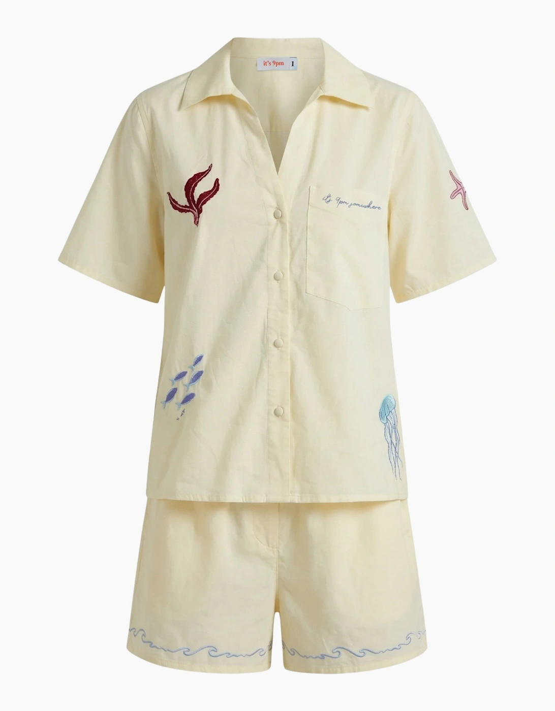 Oceanus x It's 9pm Matilda Yellow Embroidery Set