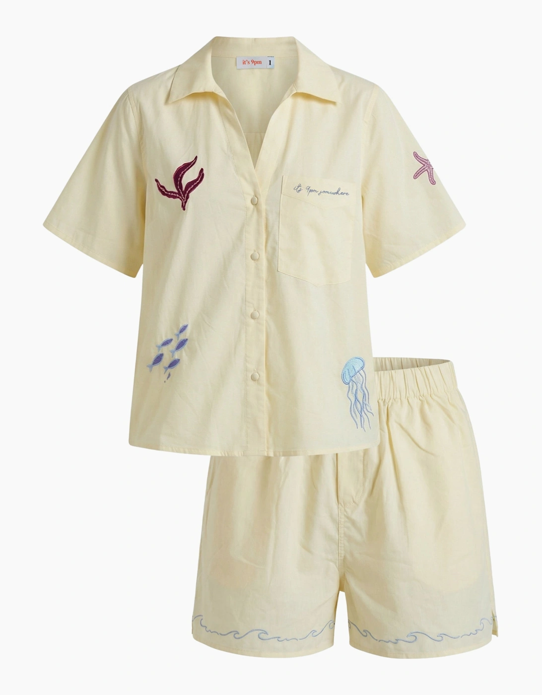 Oceanus x It's 9pm Matilda Yellow Embroidery Set