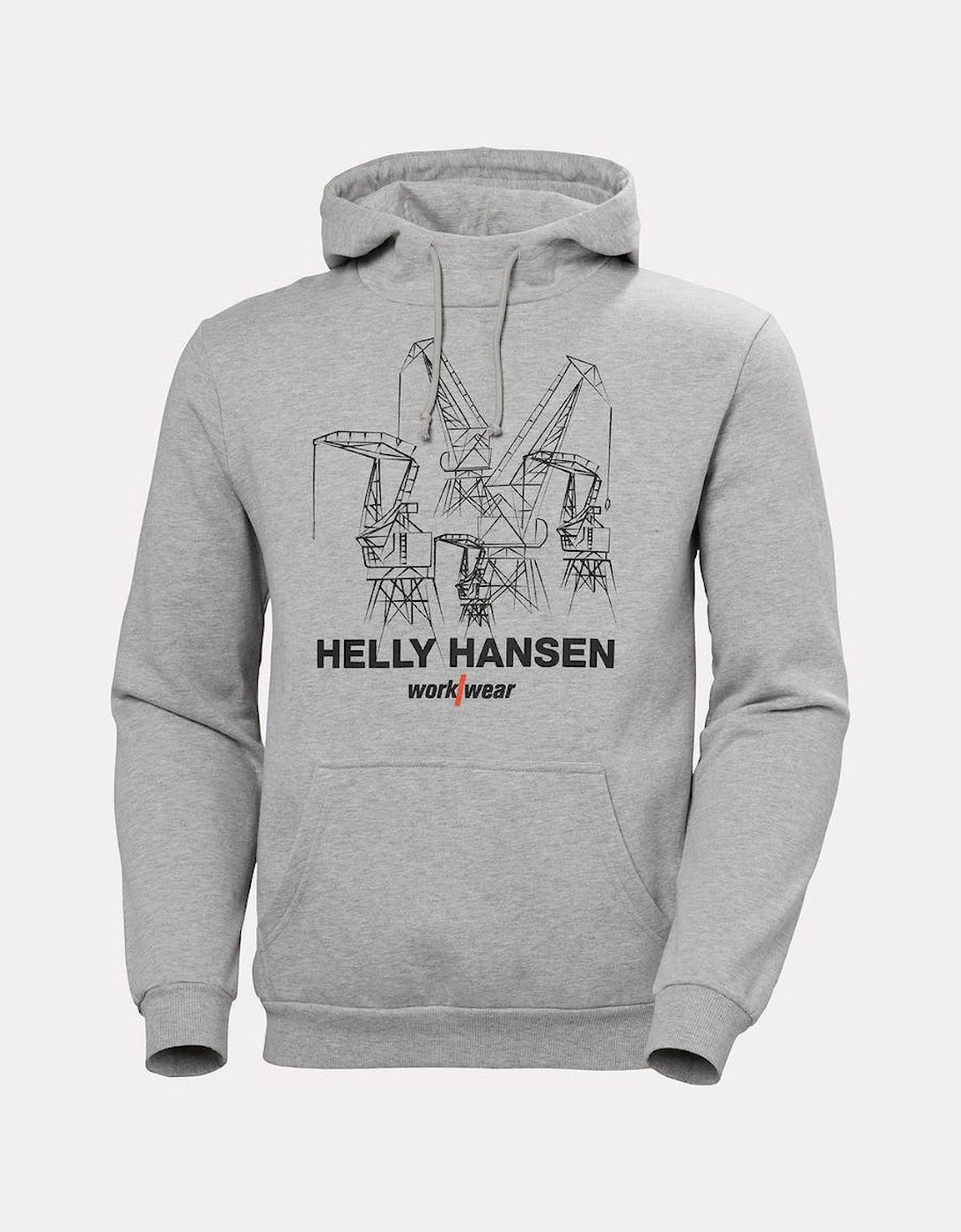 Helly Hansen Graphic Workwear Hoodie Grey