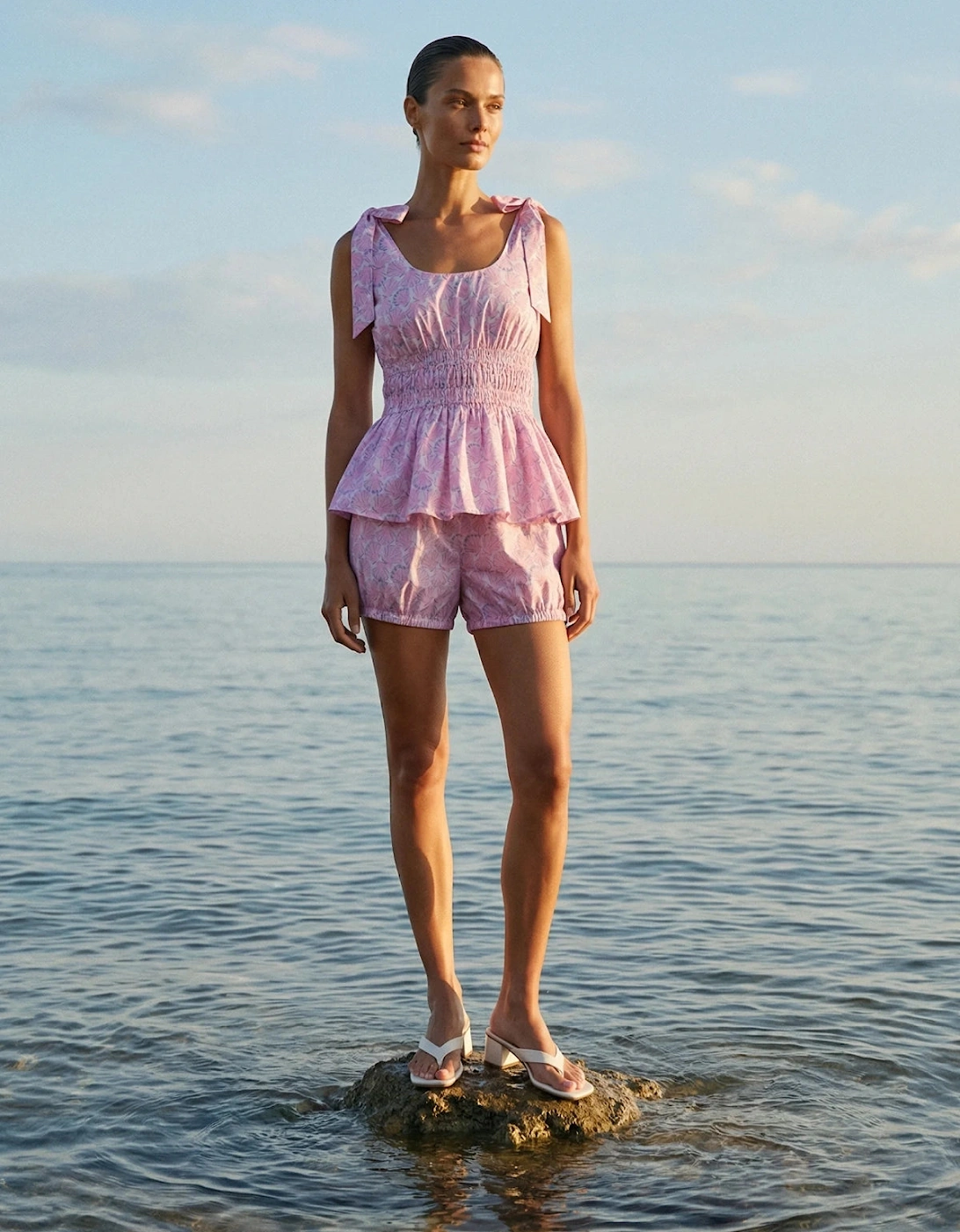 Oceanus x It's 9pm Belle Pink Shell Set