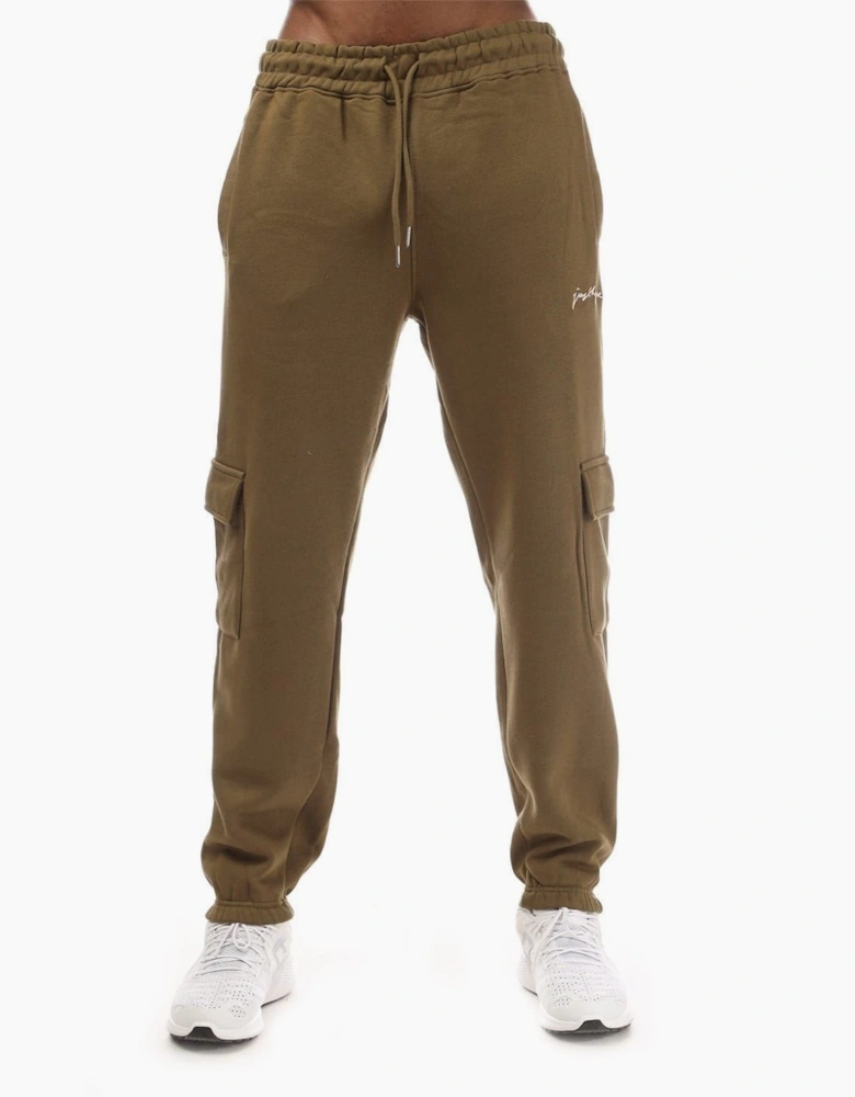 Solid Patterned Cargo Joggers