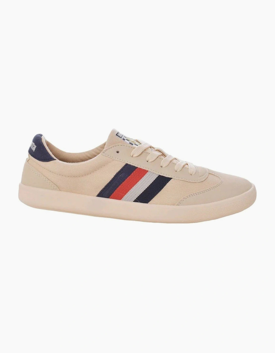 Vulcanized Stripe Low Top Boat Shoes