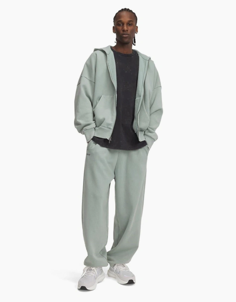 Solid Patterned Wide Leg Icon Joggers