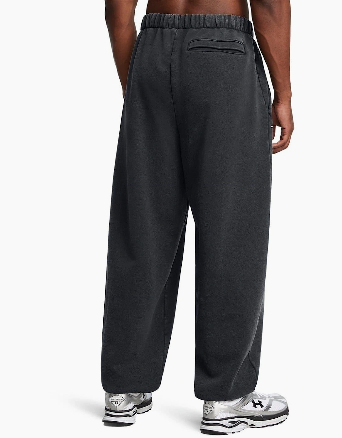 Solid Patterned Wide Leg Icon Joggers