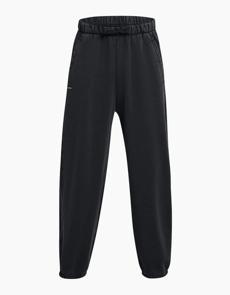 Solid Patterned Wide Leg Icon Joggers