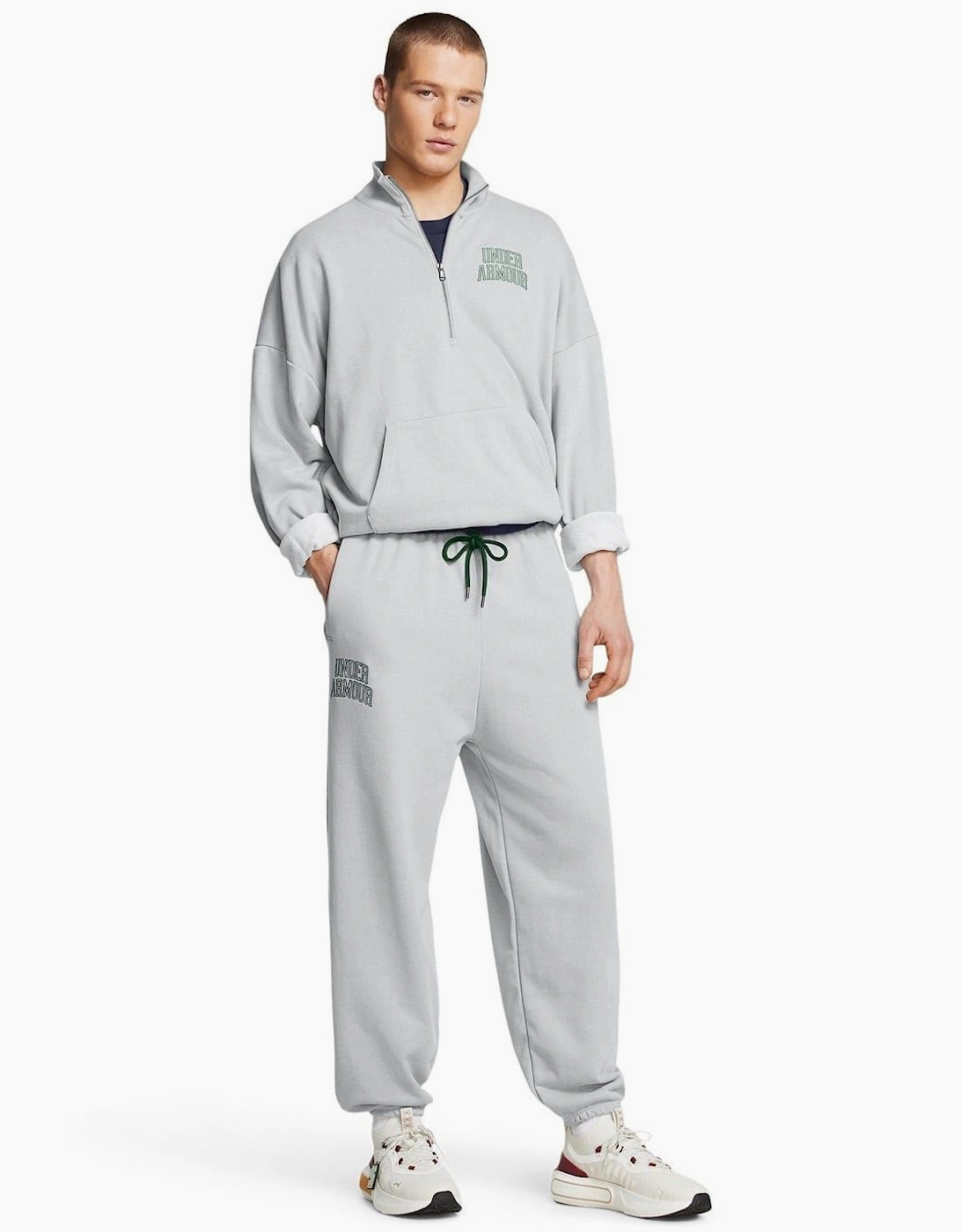 Terry Solid Patterned Joggers