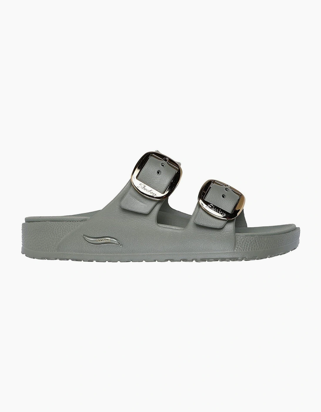 Molded Double Band Flat Slide Sandals