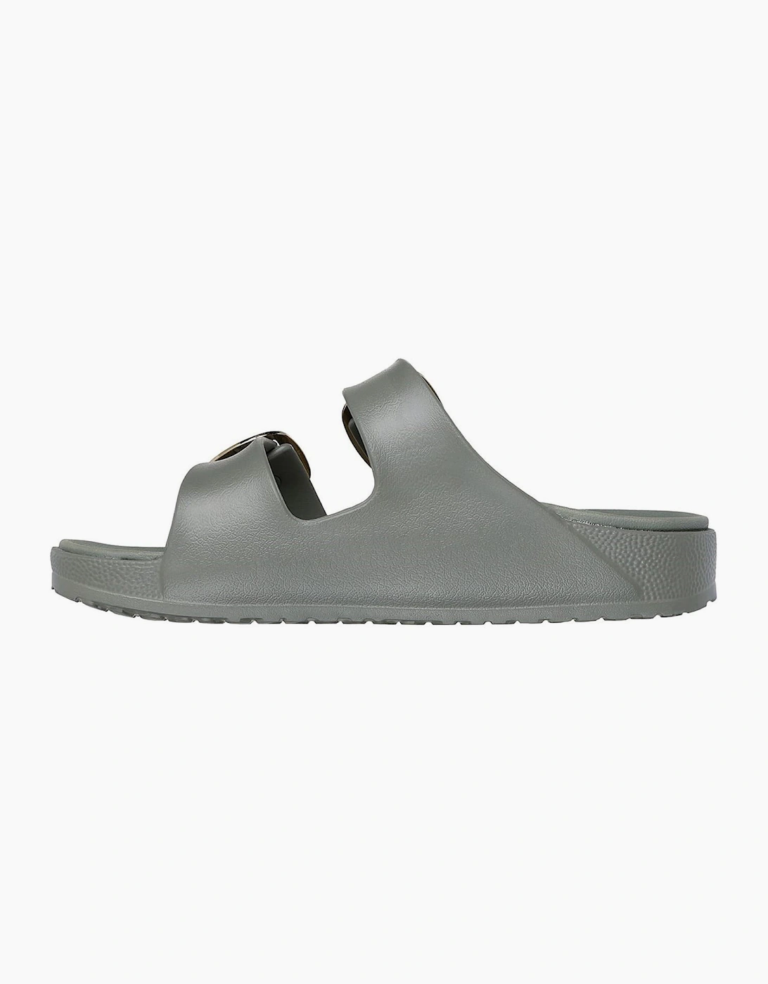 Molded Double Band Flat Slide Sandals