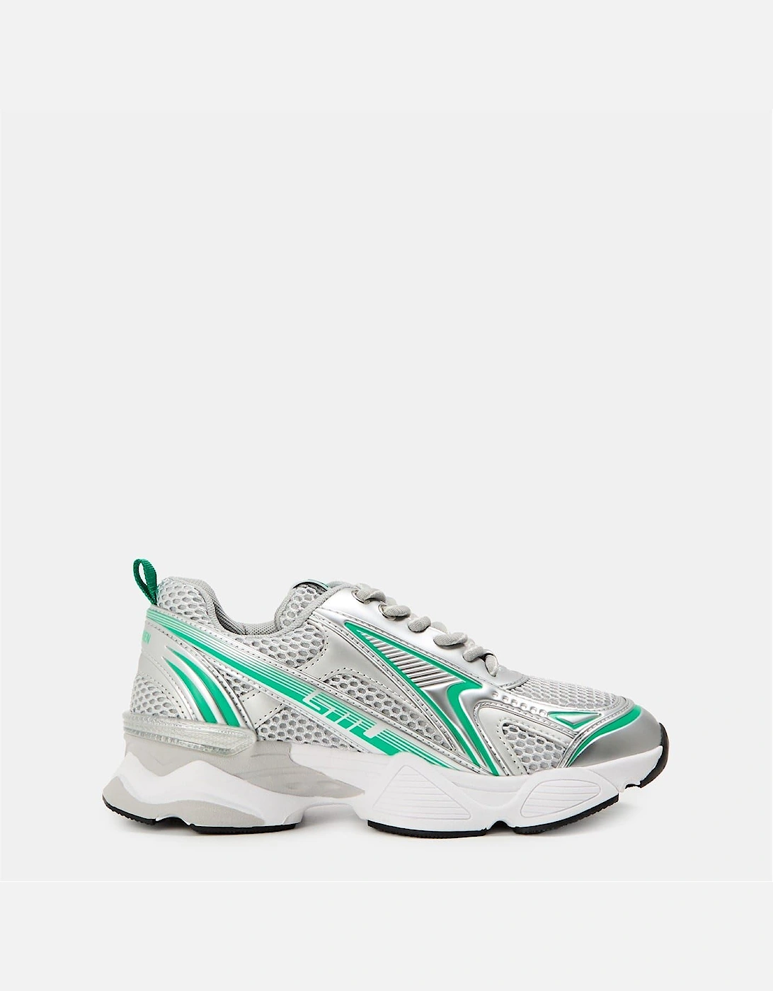 Steve Madden Women's Green/Multi Heritage Low Top Trainers - Size 6