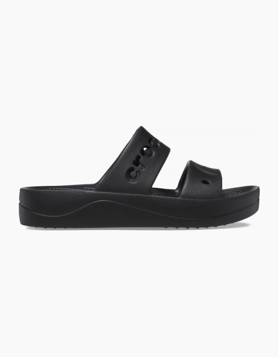 Crocs Women's Black Baya Platform Open Toe Slides - Size 7 39-40