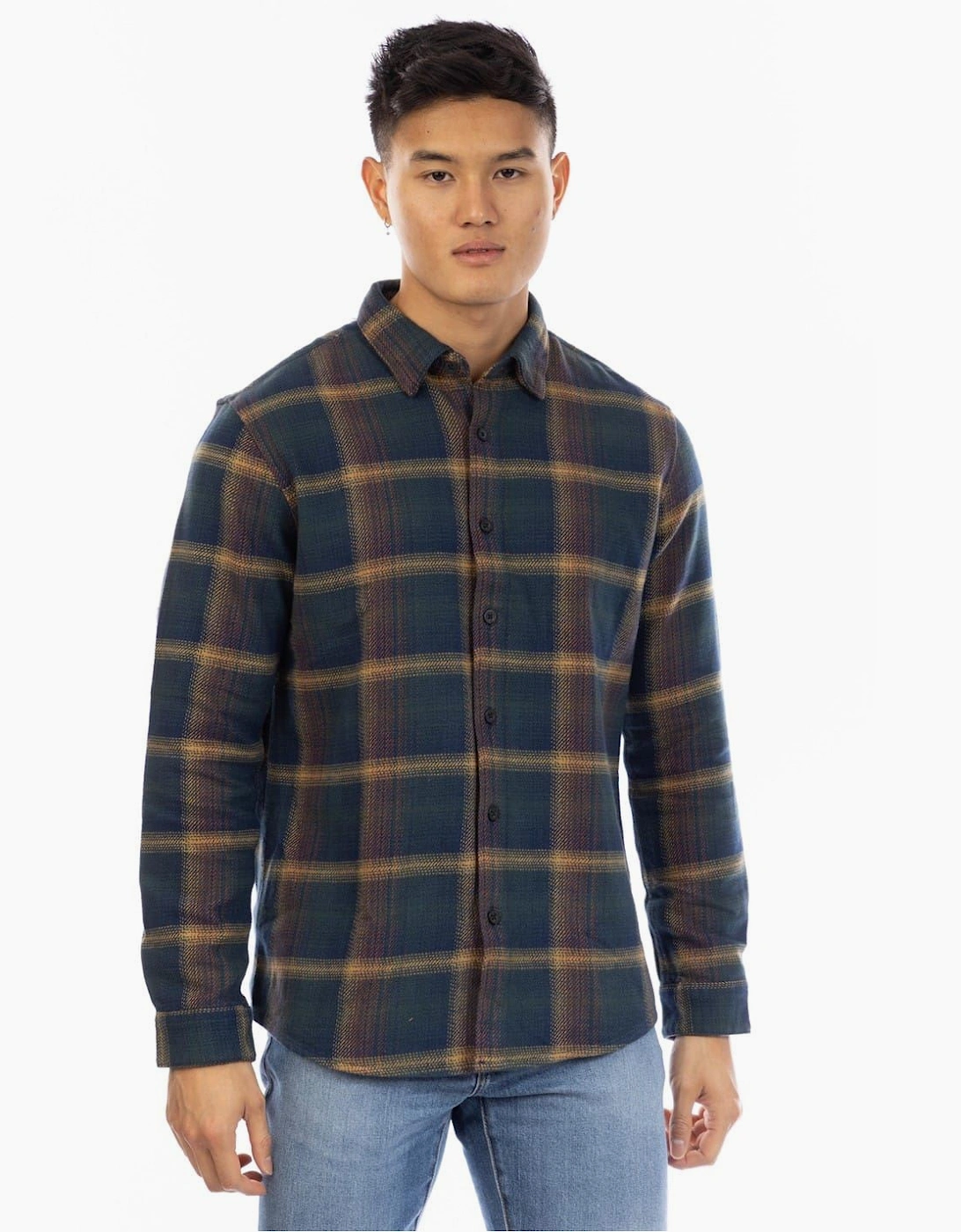 Abbot Collared Neck Long Sleeve Shirt, 2 of 1