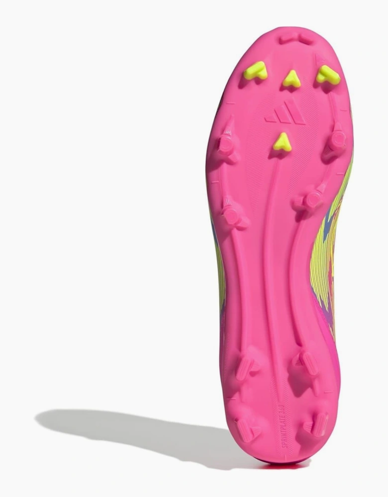 F50 League Lace-Up Stripe Patterned Boots