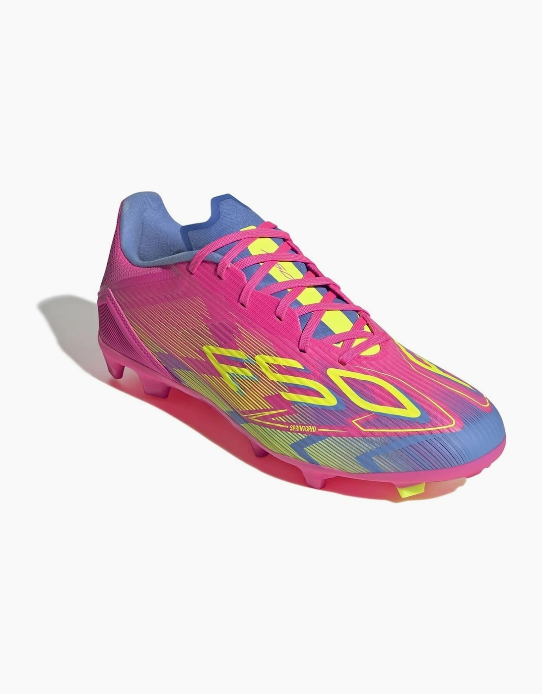 F50 League Lace-Up Stripe Patterned Boots