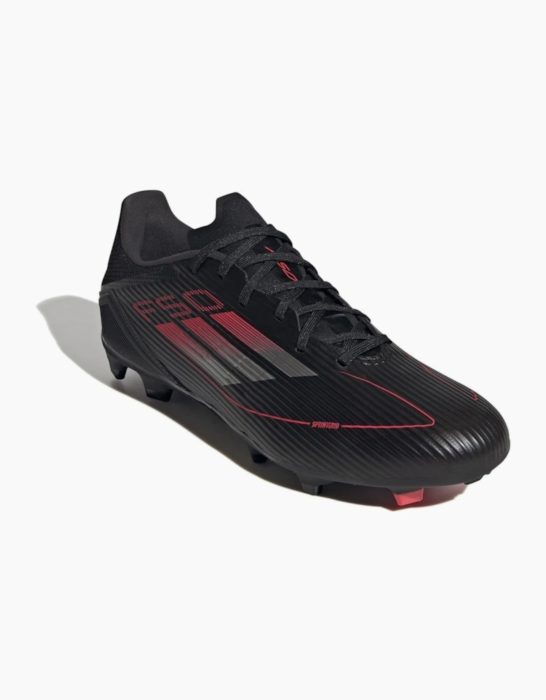 F50 League Lace-Up Stripe Patterned Boots