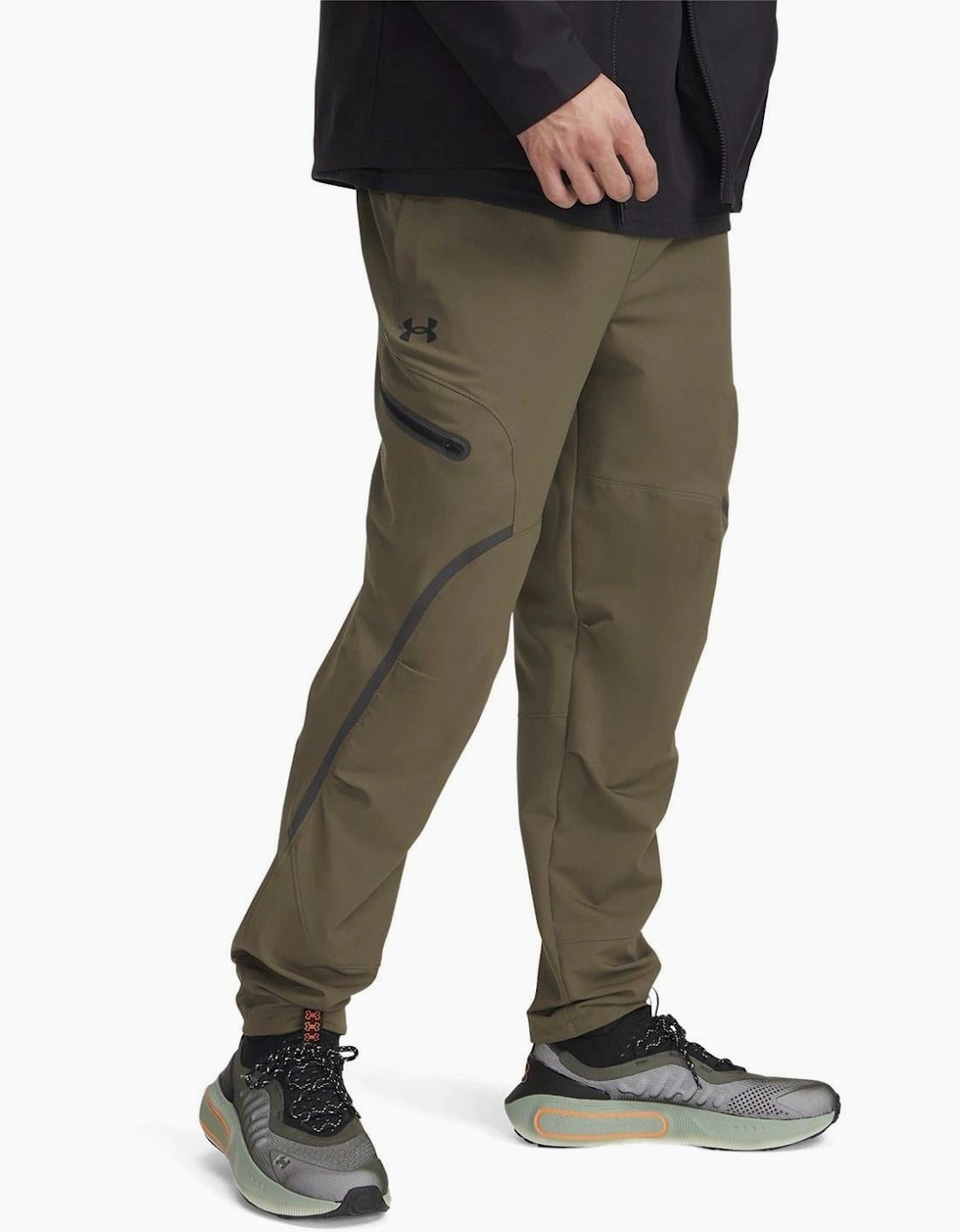 Under Armour Men's Green Unstoppable Solid Patterned Combat Pants - Size: 33/32