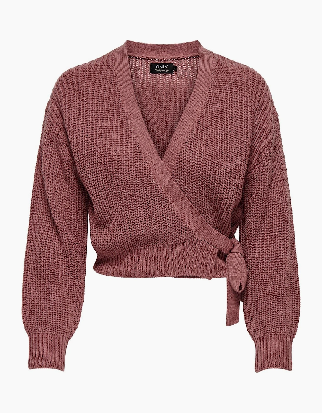Cropped V-Neck Relaxed Fit Sweater