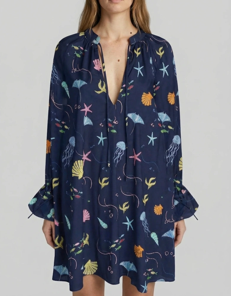 Oceanus x It's 9pm Margot Sealife Dress